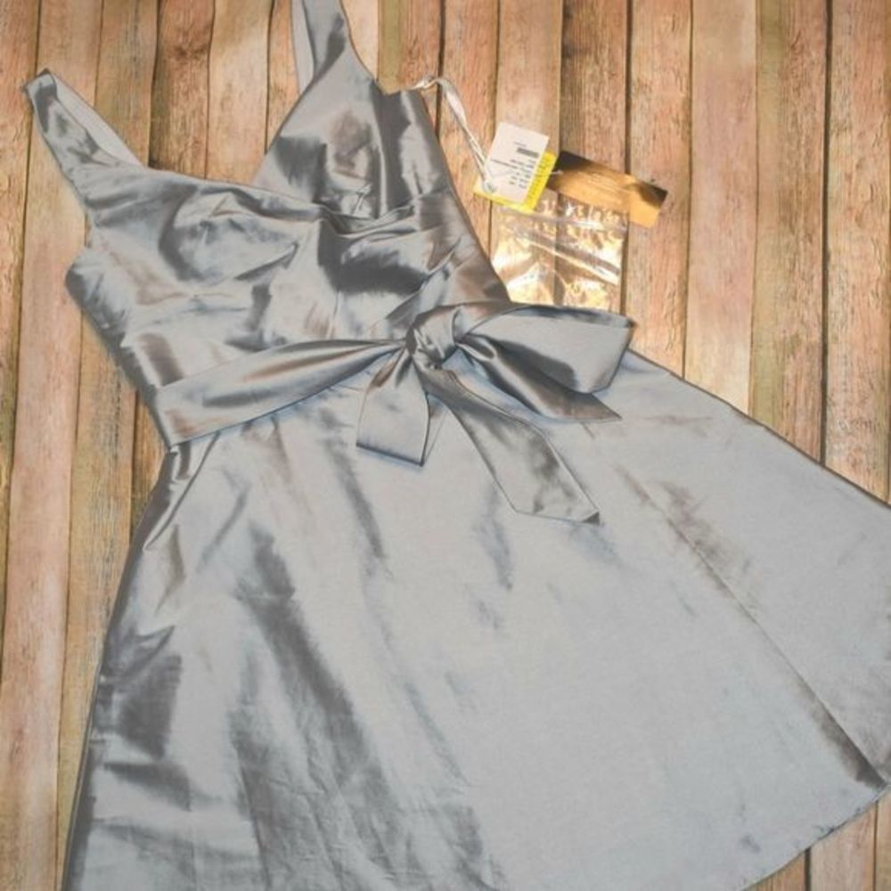 Alfred Sung French Gray Cocktail Bridesmaid‎ Dress 10